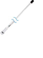 Shakespeare Quick Connect 8ft VHF Wtron Antenna Chrome Ferrule Packed in tube