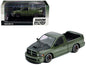 2003 Dodge Ram SRT-10 Pickup Truck Green Metallic Matt Black Hood 1/64 Diecast