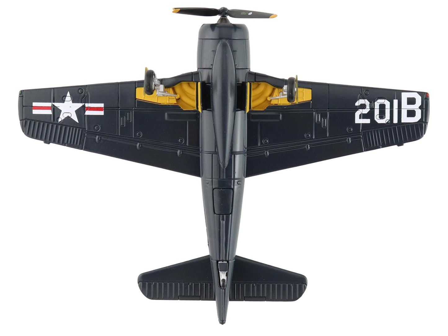 Grumman F8F-2P Bearcats Fighter Aircraft "121714 Duxford (Restored Plane)" (2014) United States Navy "SkyMax Flying Heroes" 1/72 Diecast Model by Hobby Master
