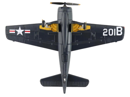 Grumman F8F-2P Bearcats Fighter Aircraft "121714 Duxford (Restored Plane)" (2014) United States Navy "SkyMax Flying Heroes" 1/72 Diecast Model by Hobby Master