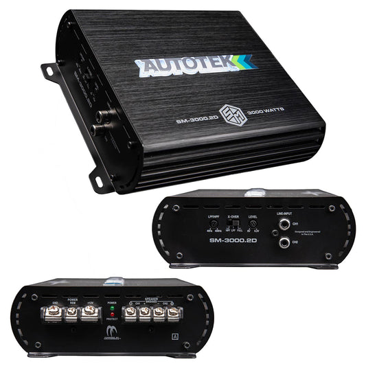 Autotek STREET MACHINE 2-Channel Amplifier 3000 Watts