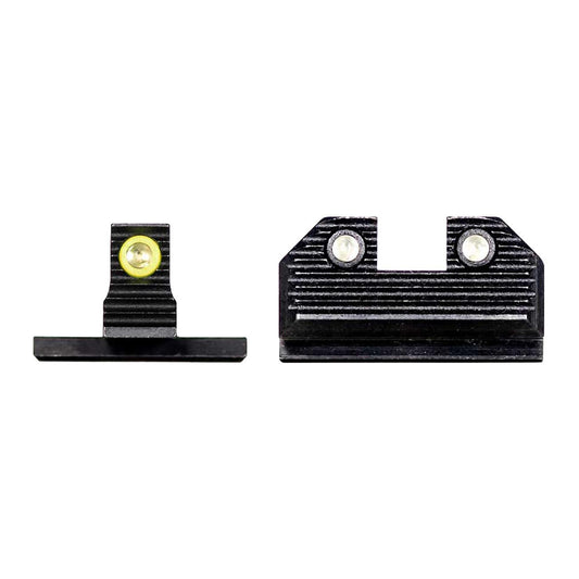 Night Fision Optics-Ready Stealth Series for Springfield Hellcat - Yellow Front Ring / Black Rear Ri