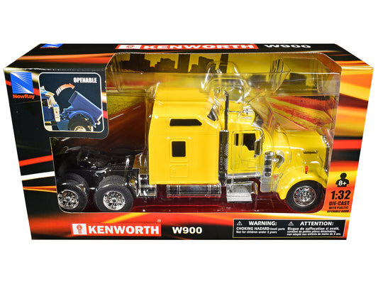 Kenworth W900 Truck Tractor Yellow "Long Haul Truckers" Series 1/32 T&y Diecast Model by New Ray