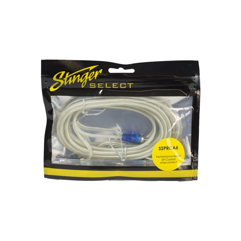STINGER 6FT PERFORMANCE SERIES COAXIAL RCA