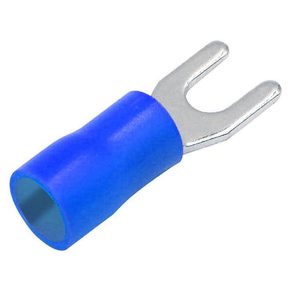 XScorpion Spade Terminals - #8 14/16ga. - Blue (100 pack)