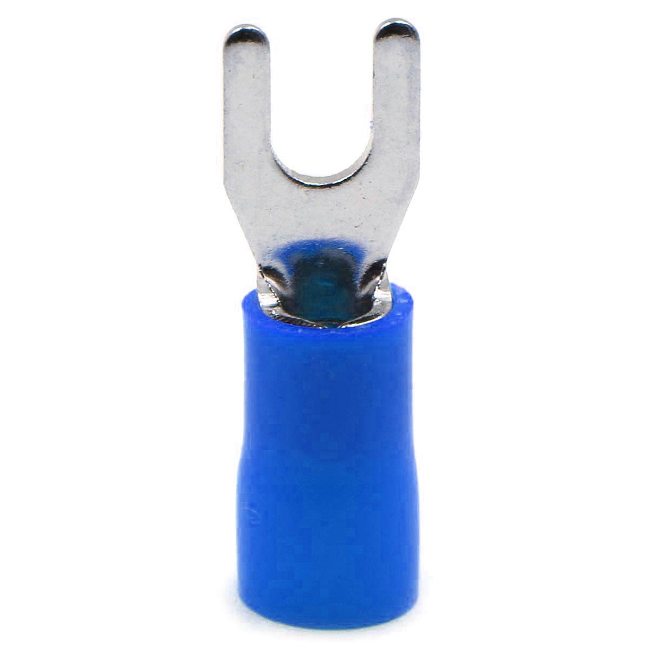 XScorpion Spade Terminals - #8 14/16ga. - Blue (100 pack)