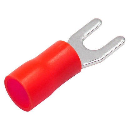 XScorpion Spade Terminals #8 - 18/22ga. - Red (100 pack)