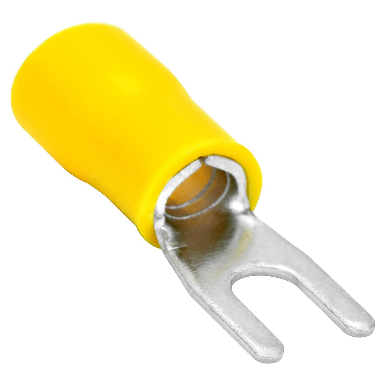 XScorpion Spade Terminals - #8 10/12ga. - Yellow (100 pack)
