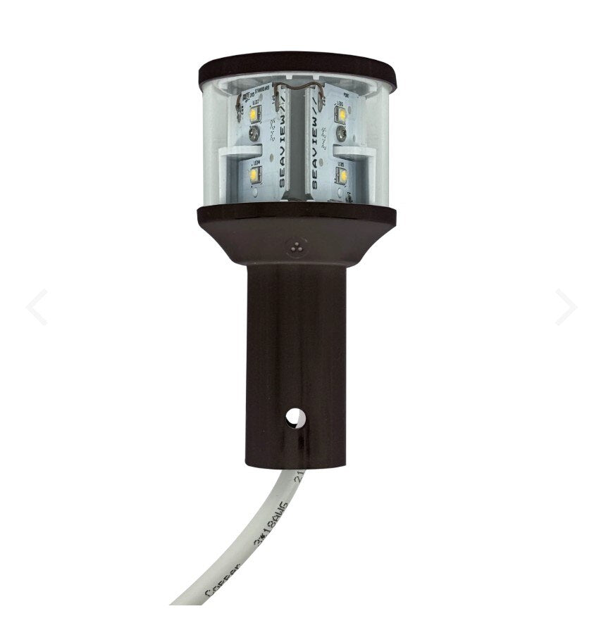 Seaview LTBLED12C5BLK Top 3NM Combination Mast Wtron Head All Around LED Light - Black