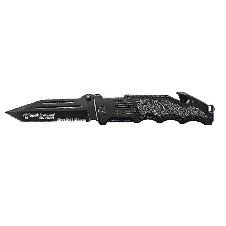 S&W SWBG2TS Border Guard 10in Folding Knife w/Sheath