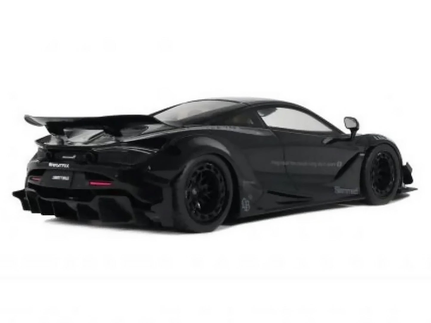 2023 McLaren 720S "LB-Works - Liberty Walk" Black 1/18 Model Car by GT Spirit
