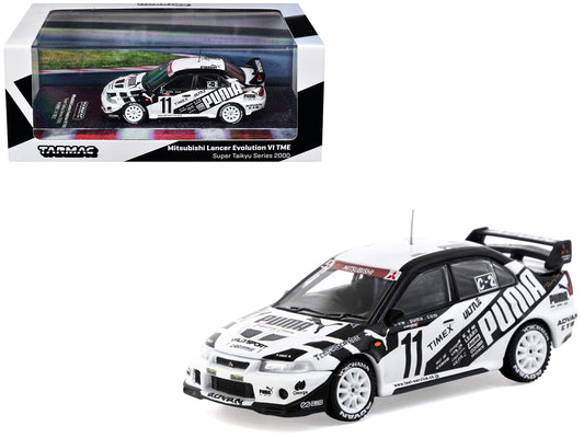 Mitsubishi Lancer Evolution VI TME RHD (Right Hand Drive) #11 Akihiko Nakaya - Takayuki Kinoshita "Puma - Super Taikyu Series" (2000) "Hobby64" Series 1/64 T&y Diecast Model Car by Tarmac Works