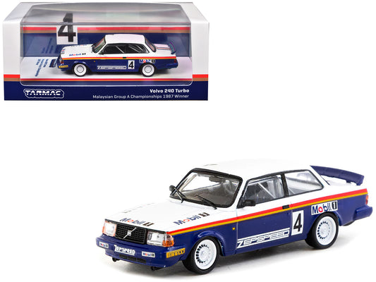 Volvo 240 Turbo #4 Per-Gunnar Andersson Winner "Malaysian Group A Championships" (1987) "Hobby64" Series 1/64 T&y Diecast Model Car by Tarmac Works