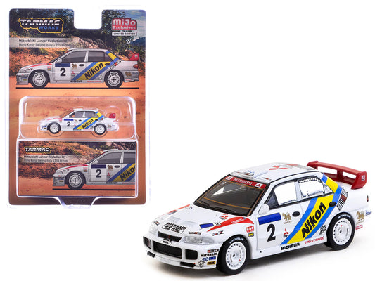 Mitsubishi Lancer Evolution III #2 Kenneth Eriksson - Staffan Parmander Winner "Hong Kong-Beijing Rally" (1995) "Global64" Series 1/64 T&y Diecast Model by Tarmac Works