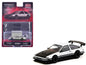 Toyota Sprinter Trueno AE86 Widebody RHD (Right Hand Drive) White and Black with Tarmac Cards "Global64" Series 1/64 Diecast Model by Tarmac Works