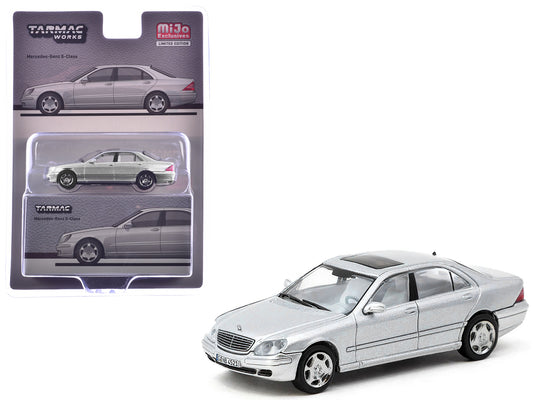 Mercedes-Benz S-Class Brilliant Silver Metallic "Global64" Series 1/64 T&y Diecast Model by Tarmac Works