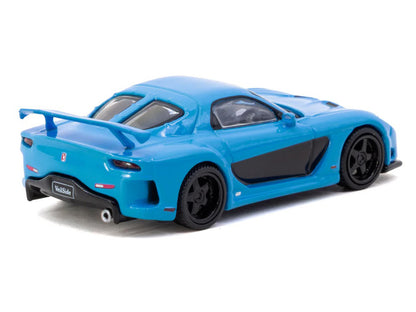 Mazda RX-7 "VeilSide Fortune7" RHD (Right Hand Drive) Blue "Global64" Series 1/64 T&y Diecast Model Car by Tarmac Works