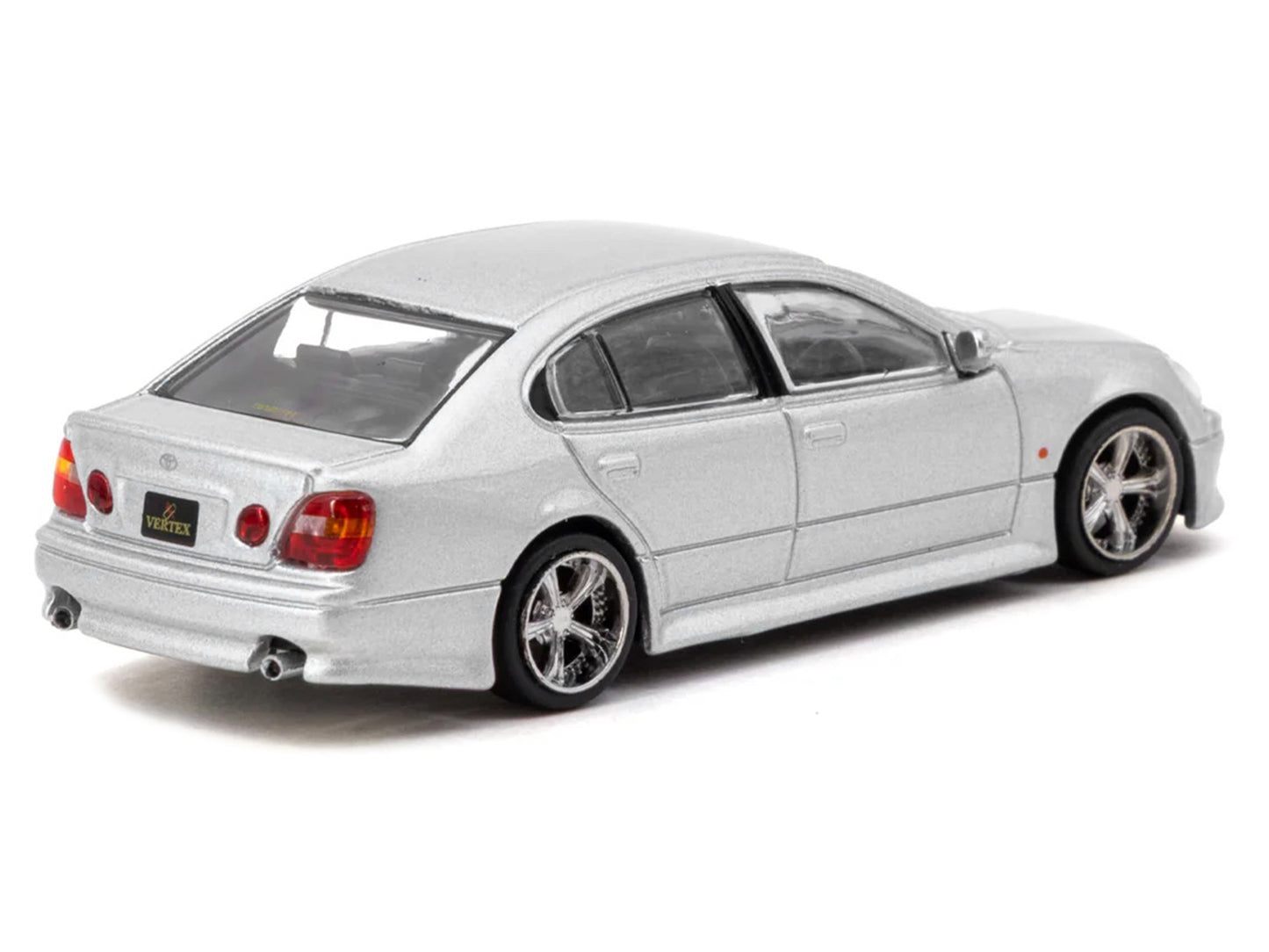 Toyota Vertex Aristo JZS161 RHD (Right Hand Drive) Silver Metallic "Global64" Series 1/64 Diecast Model Car by Tarmac Works
