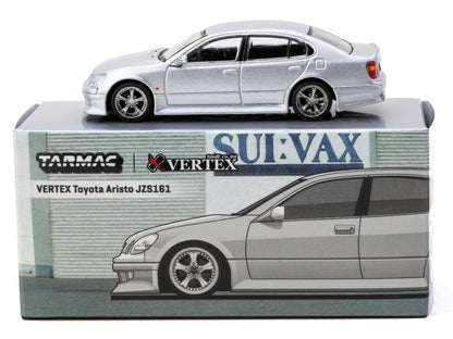 Toyota Vertex Aristo JZS161 RHD (Right Hand Drive) Silver Metallic "Global64" Series 1/64 Diecast Model Car by Tarmac Works