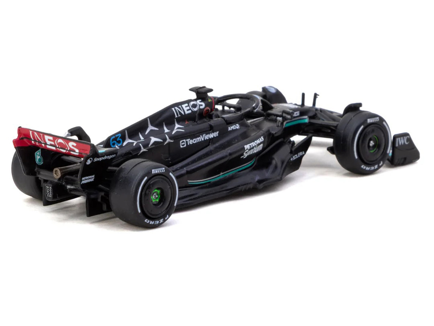 Mercedes-AMG F1 W14 E Performance #63 George Russell Formula One F1 "Italian GP" (2023) "Global64" Series 1/64 T&y Diecast Model Car by Tarmac Works