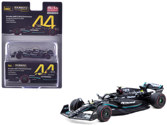 Mercedes-AMG F1 W14 E Performance #44 Lewis Hamilton Pole Position Formula One F1 "Hungarian GP" (2023) "Global64" Series 1/64 T&y Diecast Model Car by Tarmac Works