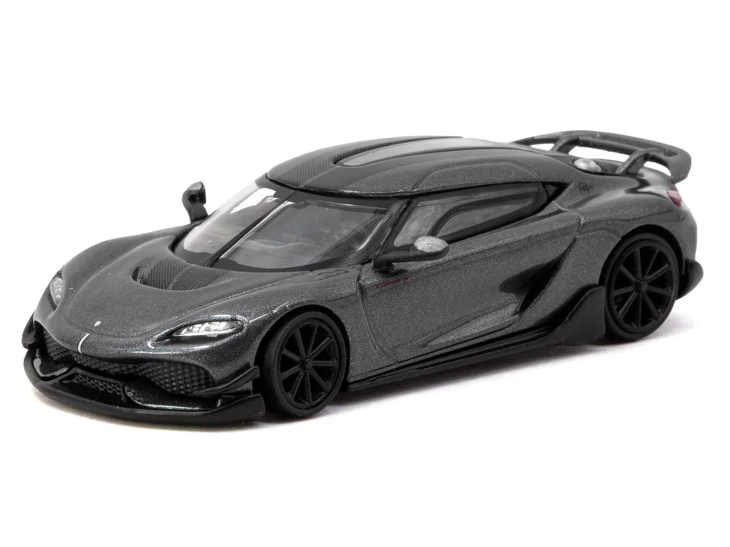 Koenigsegg Gemera Dark Gray Metallic "Global64" Series 1/64 T&y Diecast Model Car by Tarmac Works