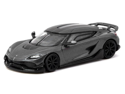 Koenigsegg Gemera Dark Gray Metallic "Global64" Series 1/64 T&y Diecast Model Car by Tarmac Works