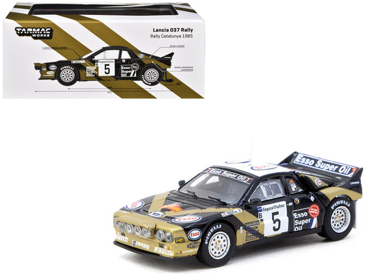 Lancia 037 Rally #5 Fabrizio Tabaton - Luciano Tedeschini Winner "Rally Catalunya" (1985) "Hobby64+" Series 1/64 T&y Diecast Model Car by Tarmac Works