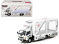 Mitsubishi Fuso Canter Mobile Display Truck RHD (Right Hand Drive) "EVA Racing" White with Graphics "Truck64" Series 1/64 Diecast Model Car by Tarmac Works