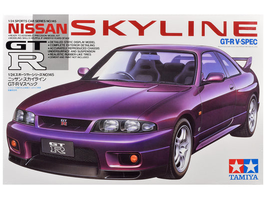 Model Kit Nissan Skyline GT-R V.Spec 1/24 Scale Model by Tamiya T&y