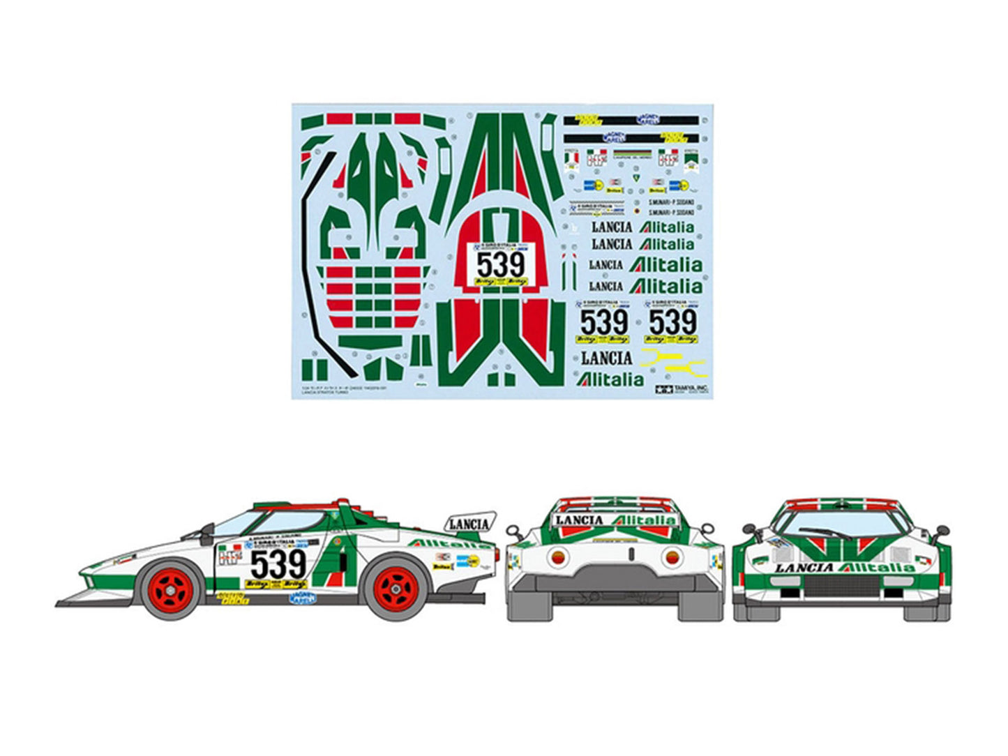 Model Kit Lancia Stratos Turbo 1/24 Scale Model by Tamiya T&y
