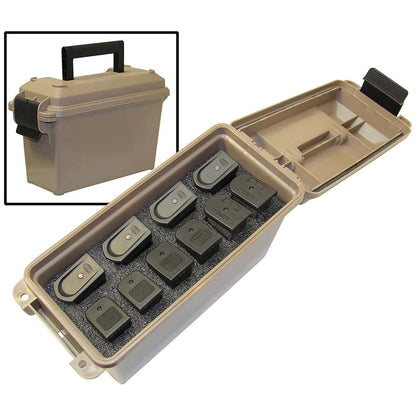 MTM Tactical Mag Can -for 10 Double Stacked Handgun Mags Dark Earth