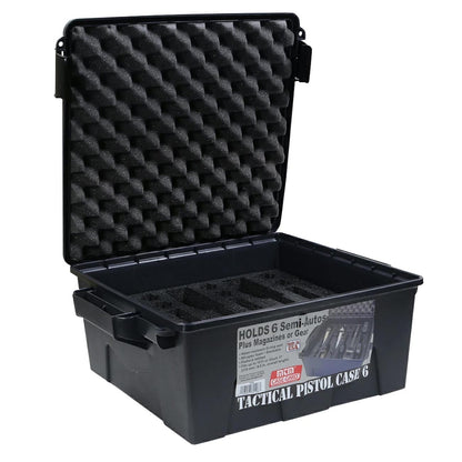 MTM Tactical Semi-Automatic Handgun Case - 6 Pistol (Dark Gray)