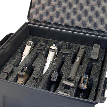 MTM Tactical Semi-Automatic Handgun Case - 6 Pistol (Dark Gray)