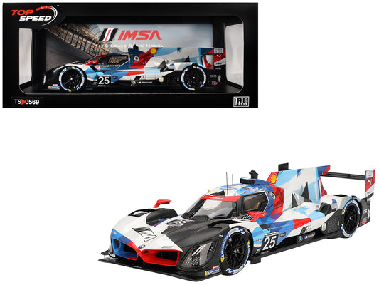 BMW M Hybrid V8 GTP #25 Connor De Phillippi - Maxime Martin - Rene Rast - Nick Yelloly "BMW M Team RLL" "24 Hours of Daytona" (2024) 1/18 Model Car by Top Speed T&y