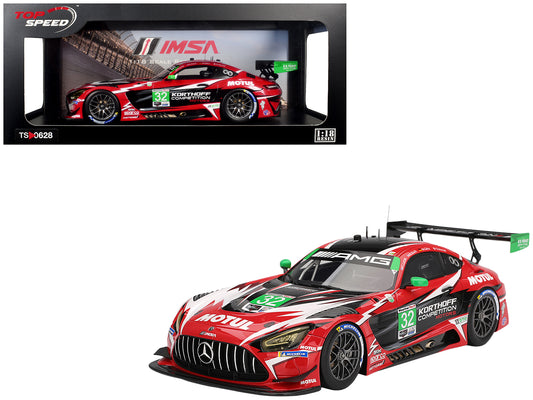 Mercedes-AMG GT3 EVO #32 Maximilian Gotz - Kenton Koch - Seth Lucas - Daniel Morad "Korthoff Competition Motors" IMSA "24 Hours of Daytona" (2025) 1/18 Model Car by Top Speed T&y