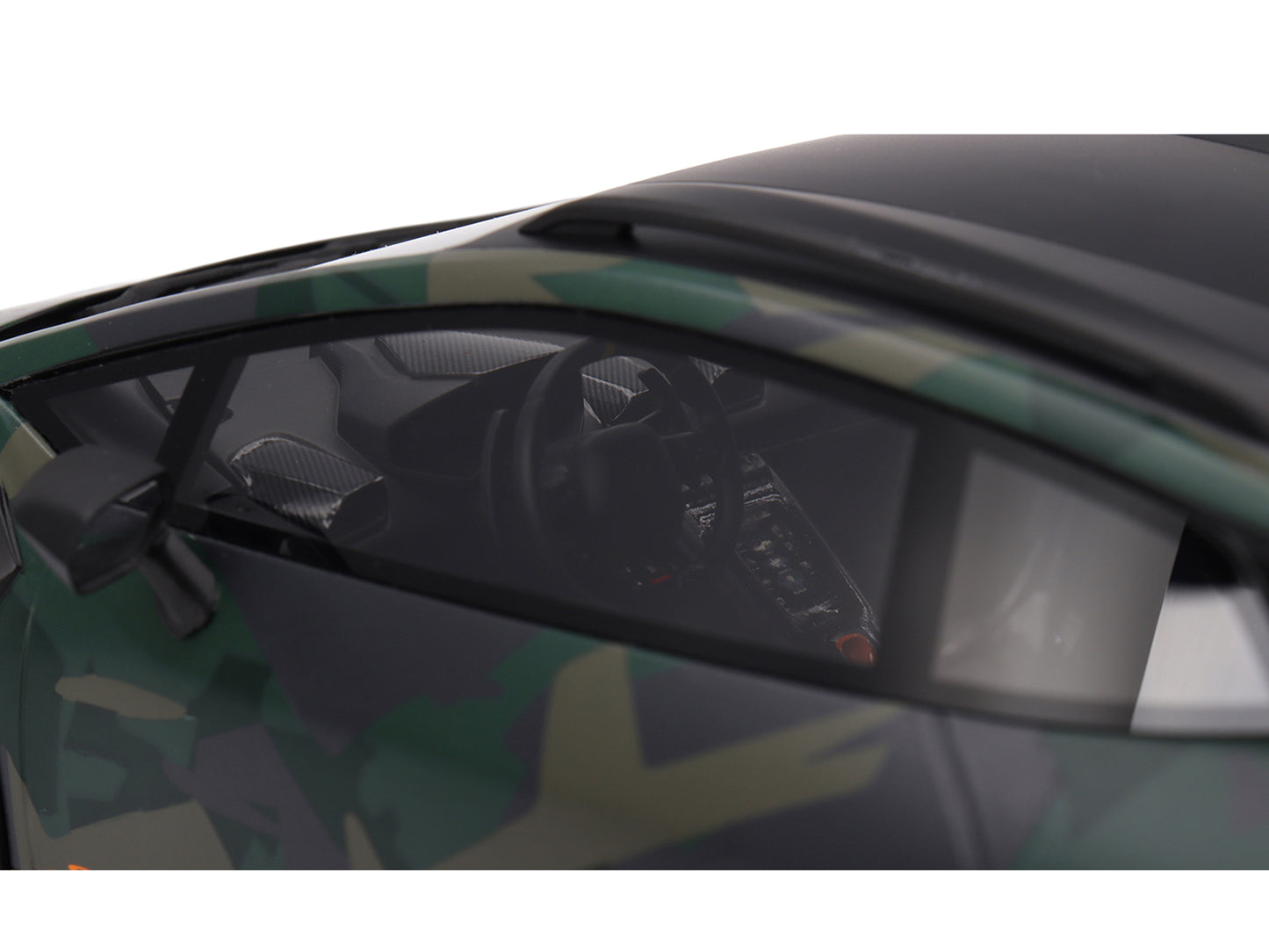Lamborghini Huracan Sterrato All-Terrain "BOSCO" Green Camouflage 1/18 Model Car by Top Speed
