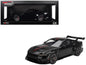 Ford Mustang GTD Shadow Black with Red Stripe 1/18 Model Car by Top Speed