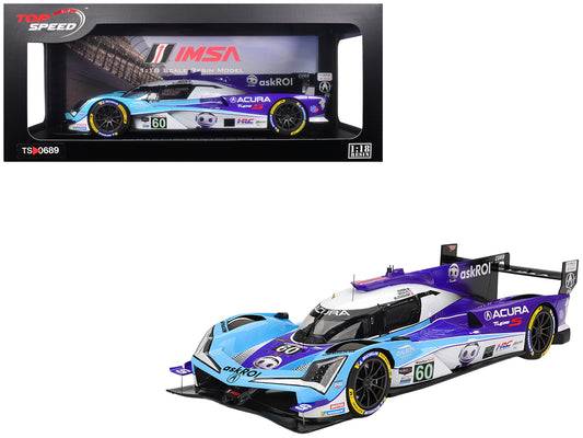 Acura ARX-06 GTP #60 Tom Blomqvist - Colin Braun - Scott Dixon "Acura Meyer Shank Racing with Curb-Agajanian" IMSA "12 Hours of Sebring" (2025) 1/18 Model Car by Top Speed T&y