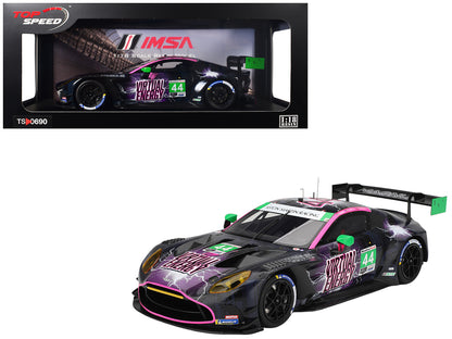 Aston Martin Vantage GT3 EVO #44 John Potter - Spencer Pumpelly - Marco Sorensen "Magnus Racing" IMSA "Six Hours of The Glen (Watkins Glen)" (2025) 1/18 Model Car by Top Speed