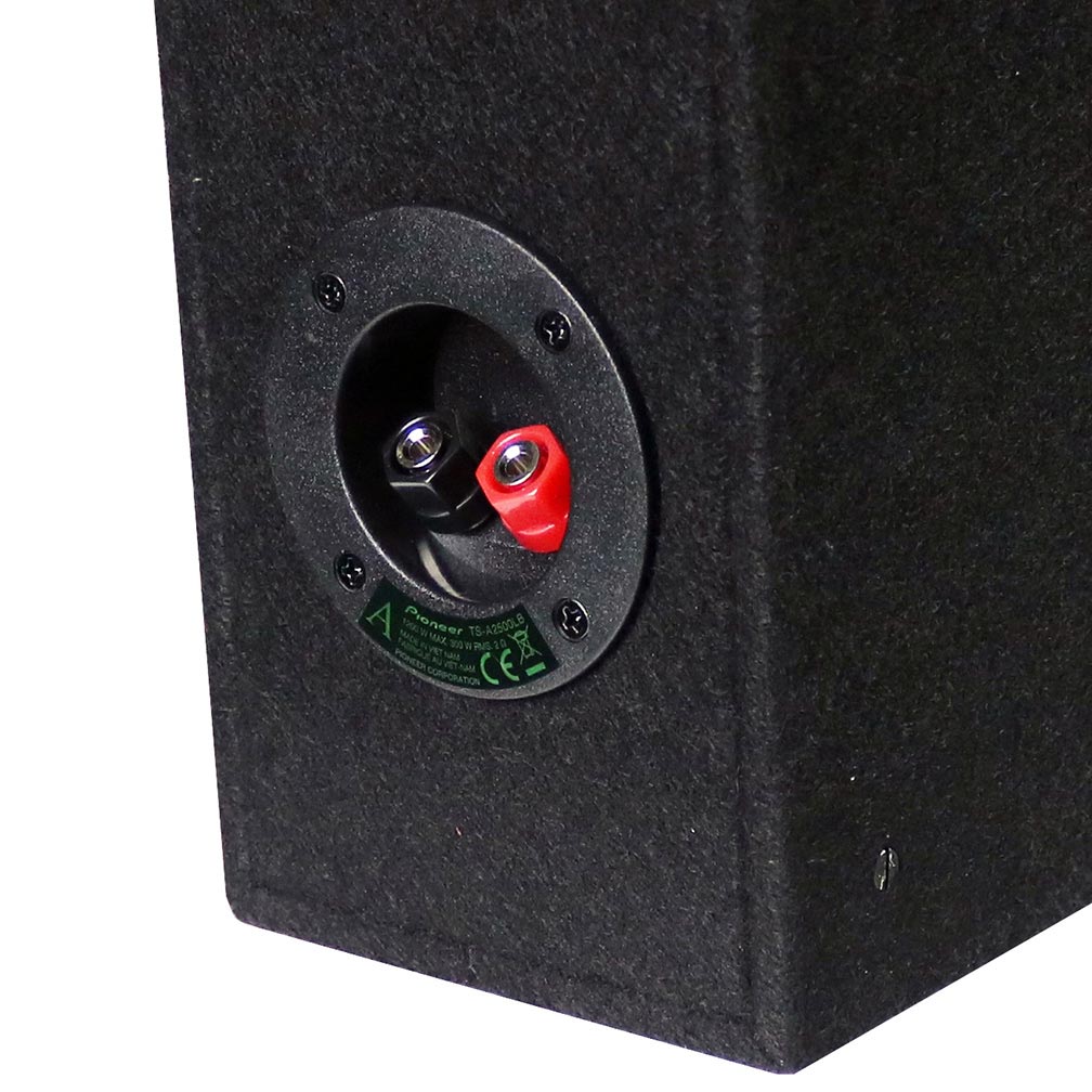 Pioneer Single 10" Shallow Mount Pre-Loaded Enclosure - 1200 Watts 2ohm