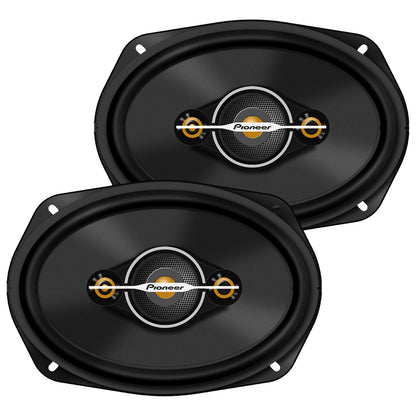 Pioneer 6x9″ 4-Way Full Range Speakers (Shallow Mount) - 450 Watts Max / 90 RMS
