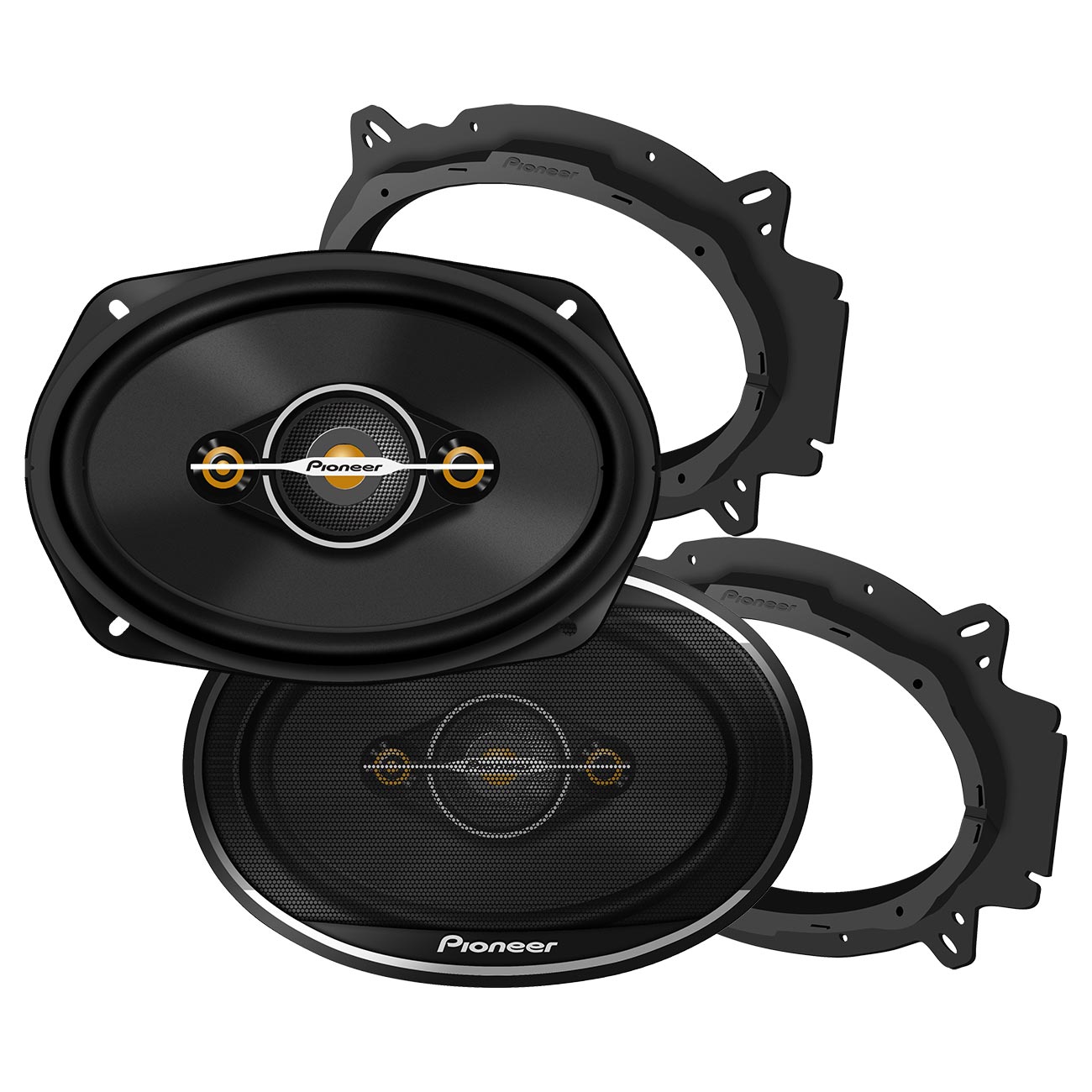 Pioneer 6x9â€³ 4-Way Full Range Speakers (Shallow Mount) - 600 Watts Max / 100 RMS (Pair)
