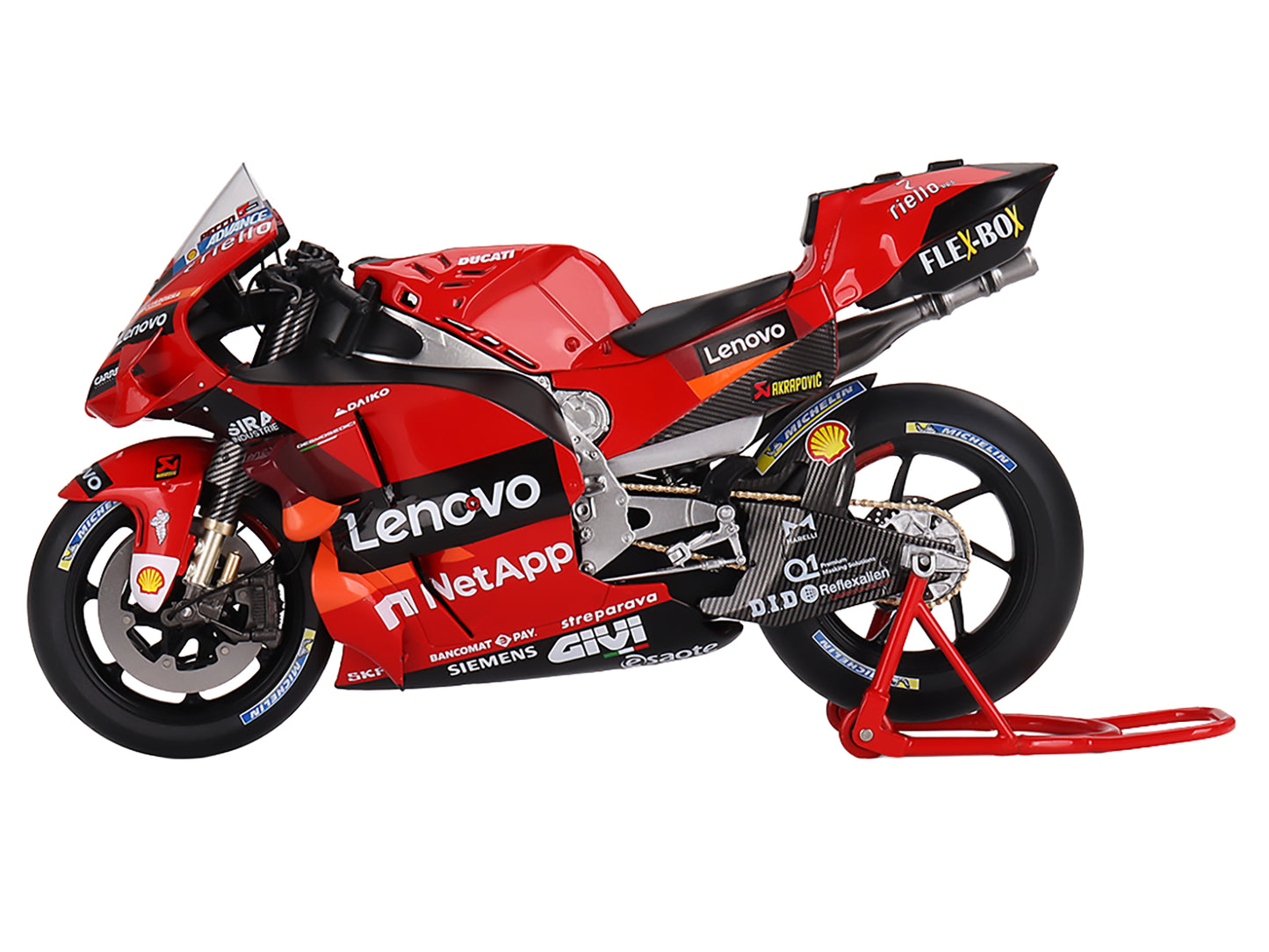 Ducati Desmosedici #63 Francesco Bagnaia "Presentation" "MotoGP World Championship" (2022) 1/12 Motorcycle Model by True Scale Miniatures