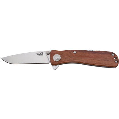 SOG Twitch II - Wood Handle Folding Knife