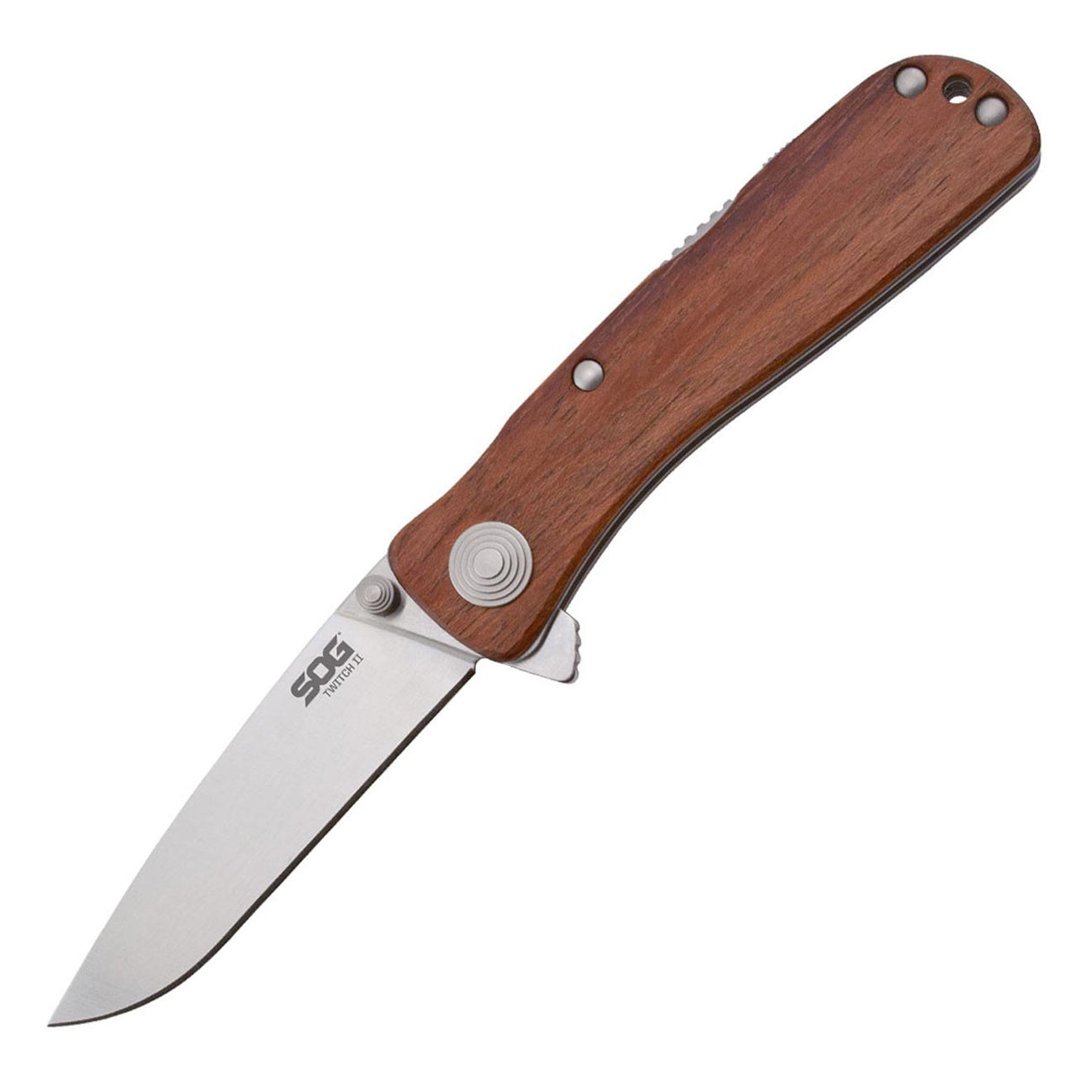 SOG Twitch II - Wood Handle Folding Knife