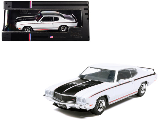 1970 Buick GSX Apollo White with Black and Red Stripes 1/43 T&y Diecast Model by IXO Models