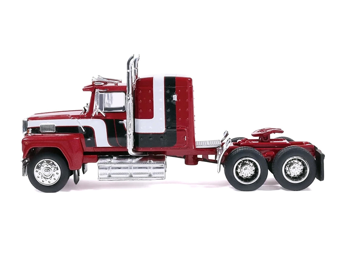 1978 Ford LTL-9000 Truck Tractor Red Metallic with Stripes 1/64 Diecast