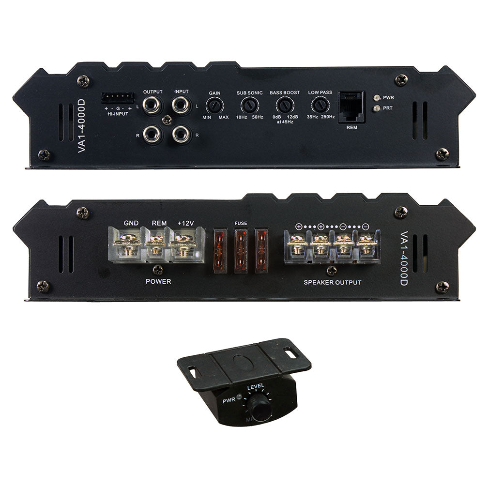 Power Acoustik Vertigo Series Monoblock Amplifier 4000W Max