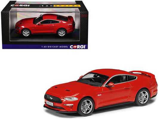 Ford Mustang Mk6 GT Fastback 5.0 RHD (Right Hand Drive) Race Red "Vanguards" Series 1/43 T&y Diecast Model Car by Corgi